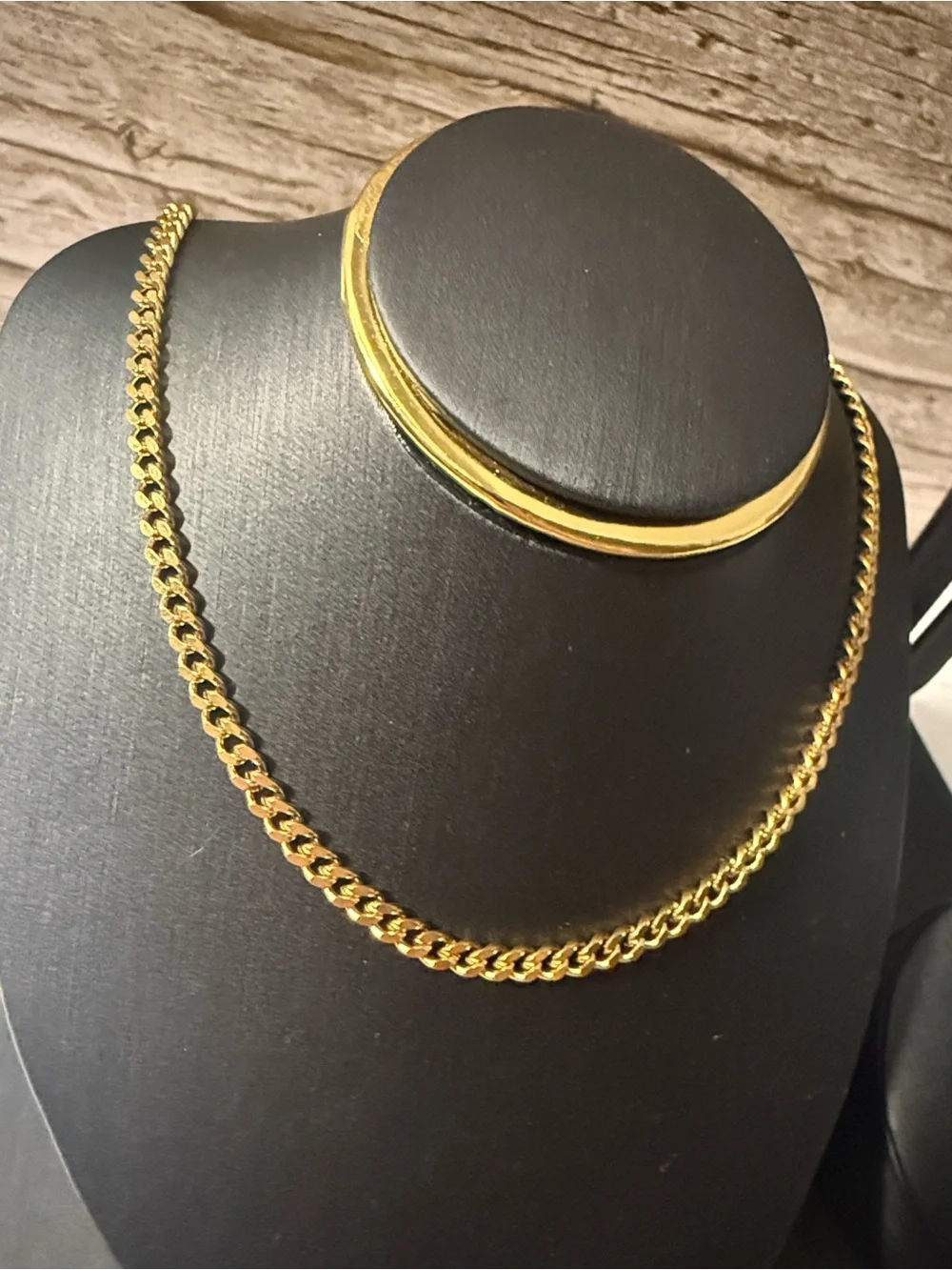 Gold Plated On Stainless Steel Chain Necklace - Classic Mens Jewelry